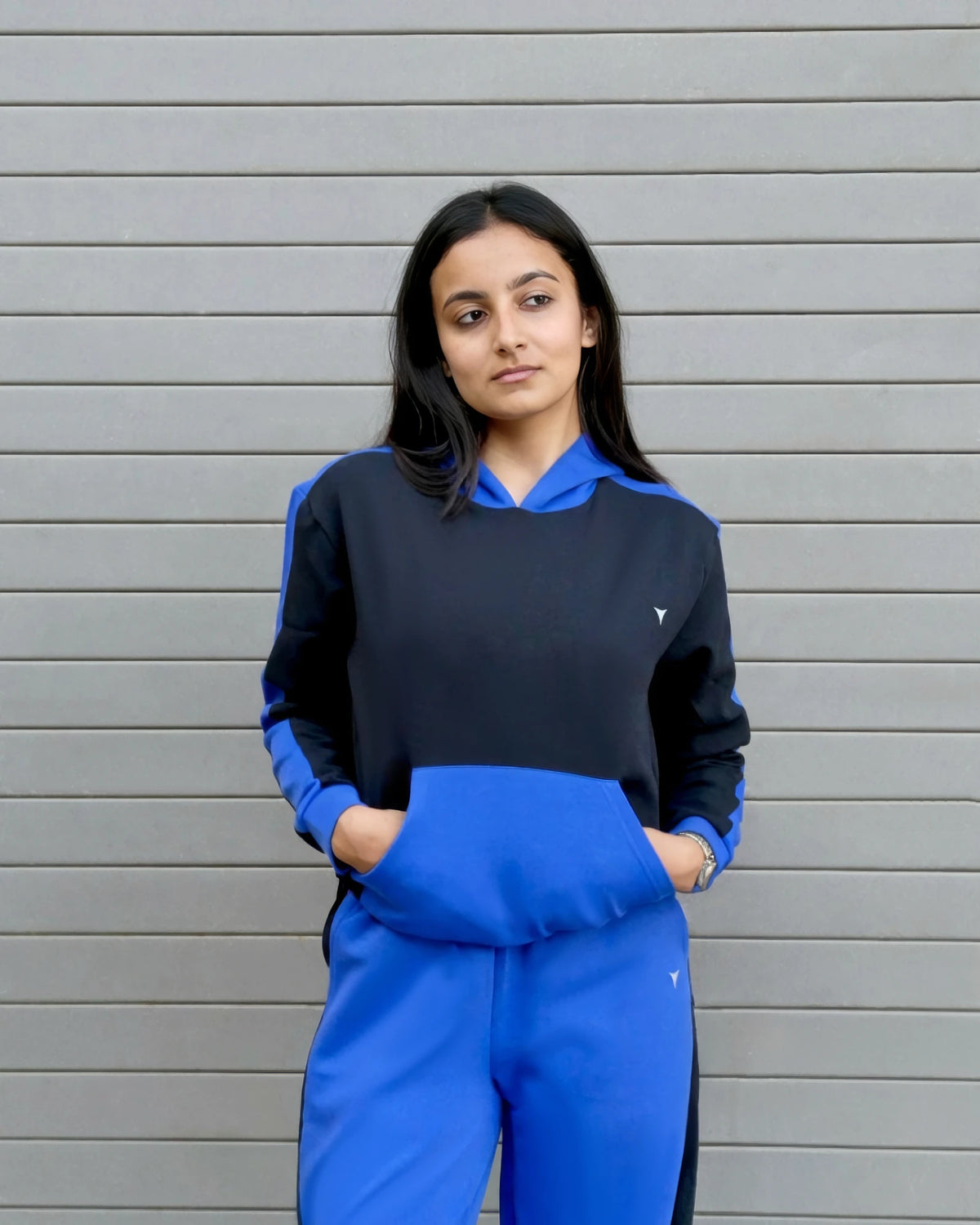 U & Me Hoodie - Royal blue and Navy
