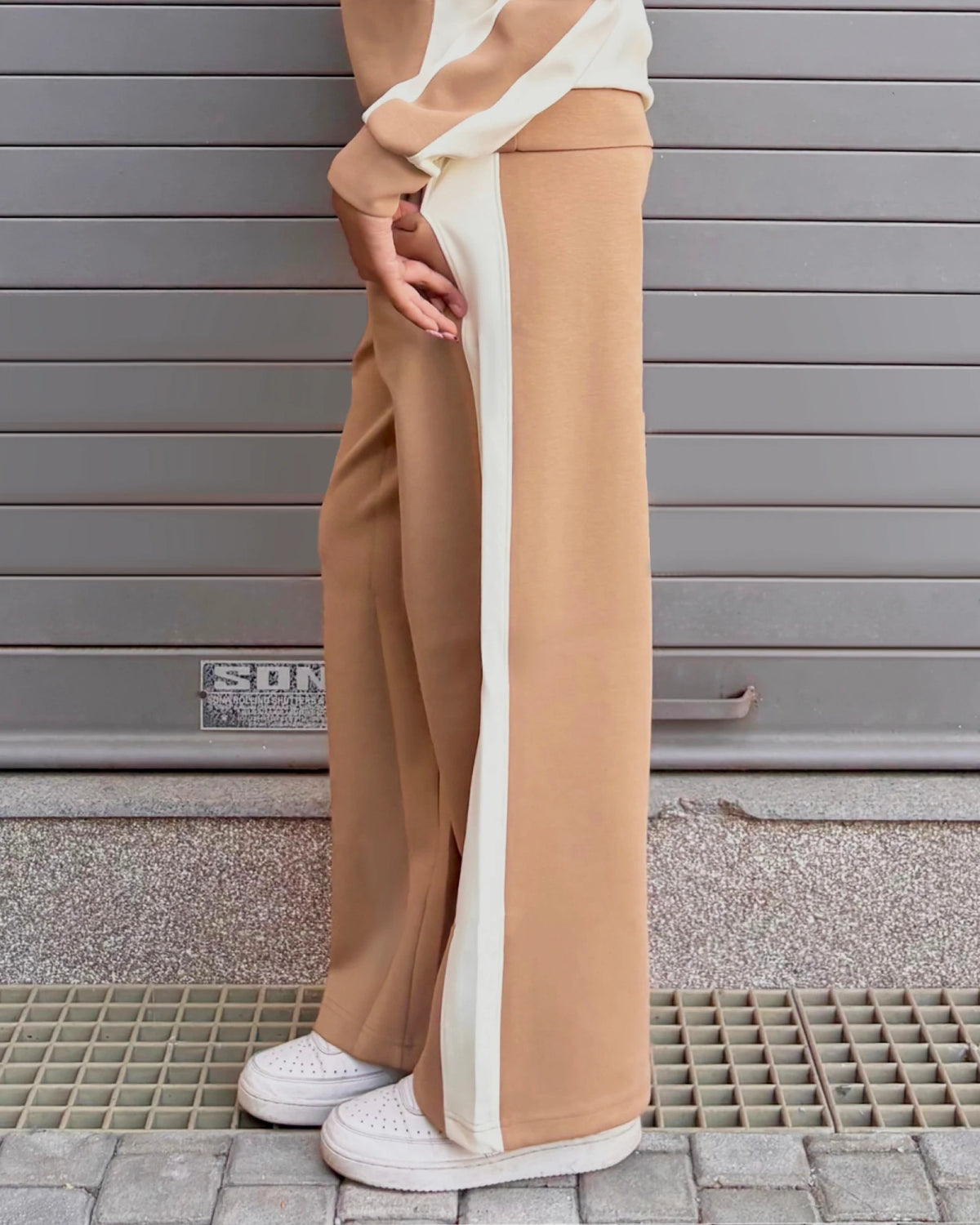 U & Me Pant - Beige and Brown
