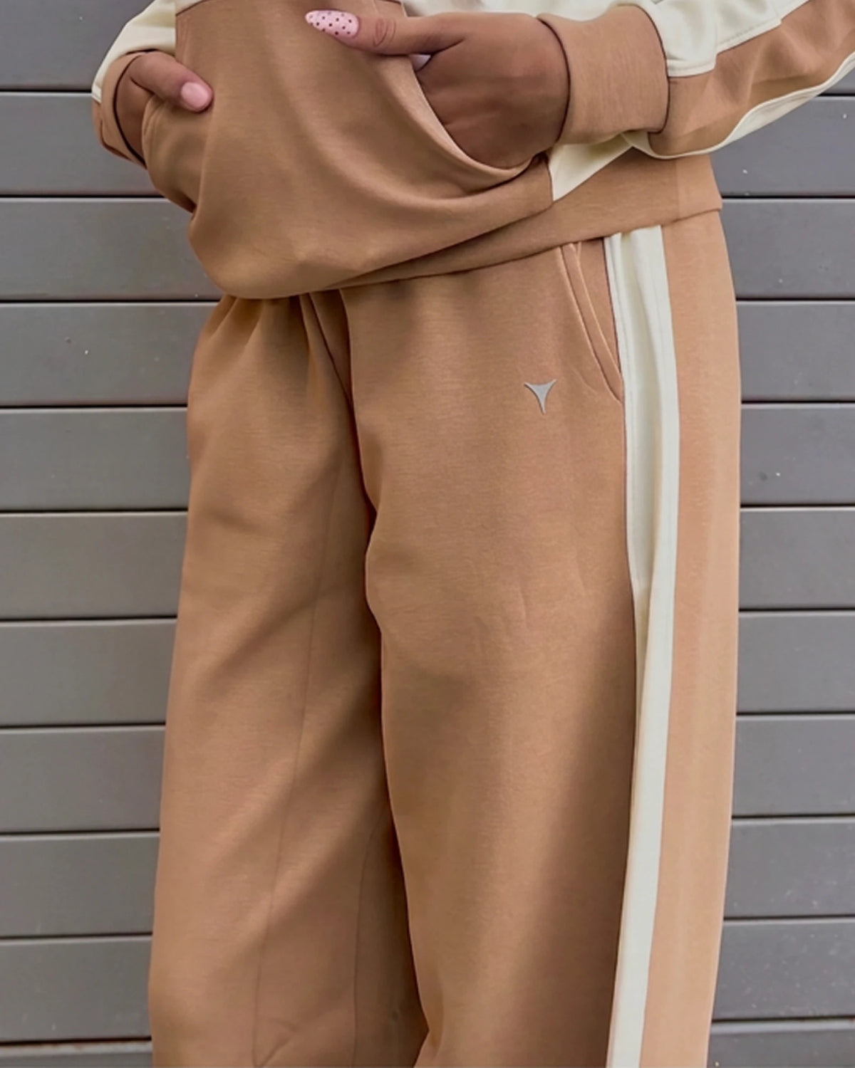 U & Me Pant - Beige and Brown