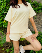 Shine Co-ord Set - Eggshell White