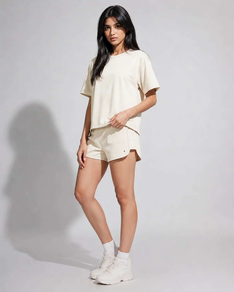 Shine Tee - Eggshell White