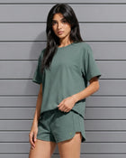 Shine Tee - Faded Green
