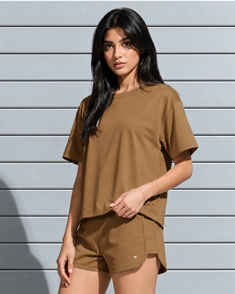 Shine Co-ord Set - Khaki