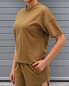 Shine Co-ord Set - Khaki