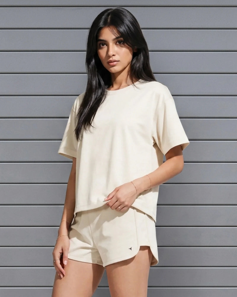 Shine Tee - Eggshell White