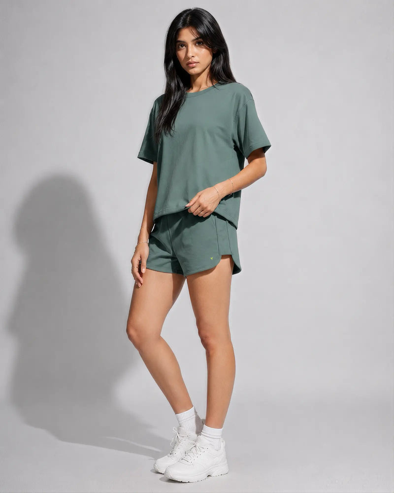 Shine Shorts - Faded Green