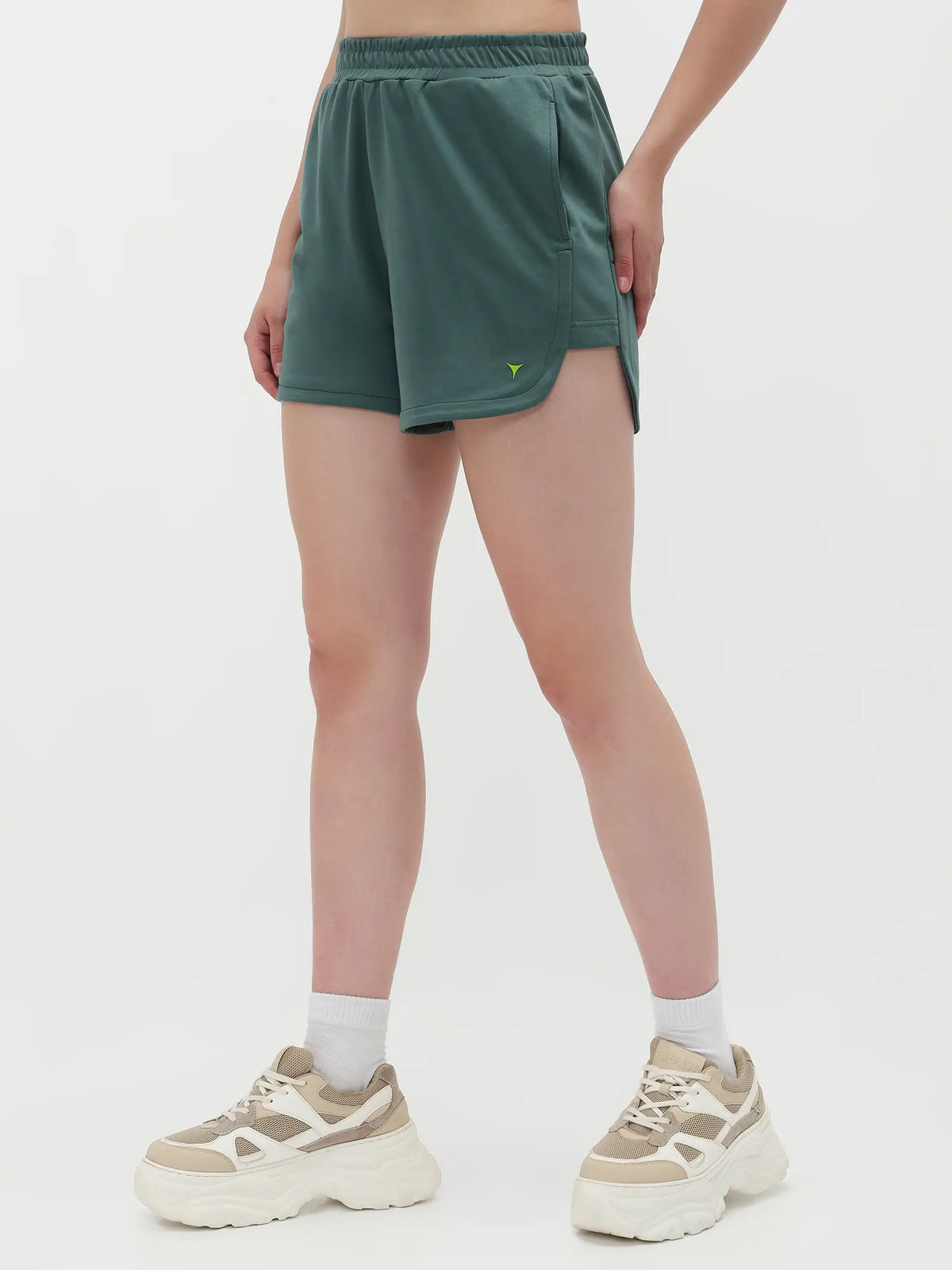 Shine Shorts - Faded Green