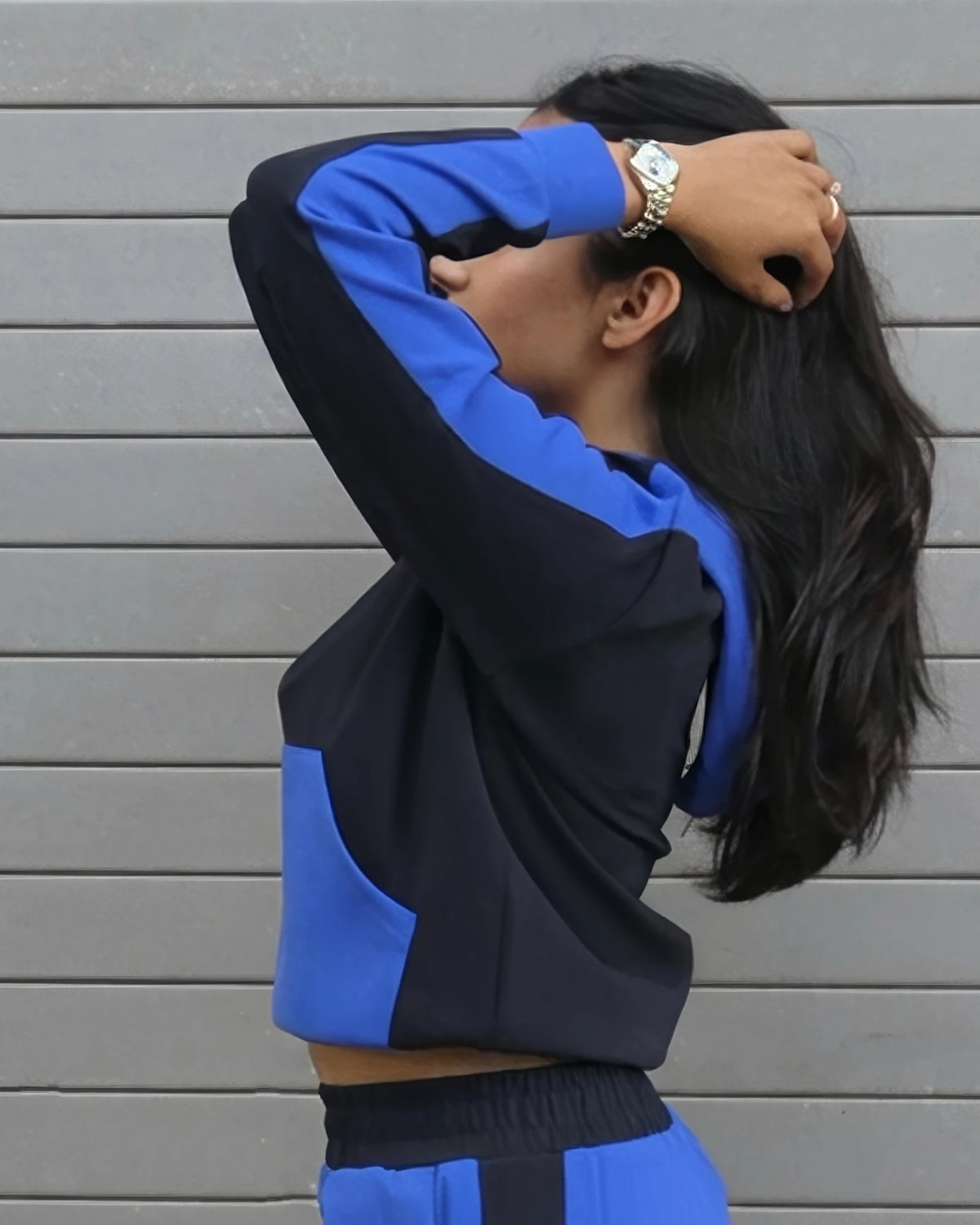 U & Me Hoodie - Royal blue and Navy
