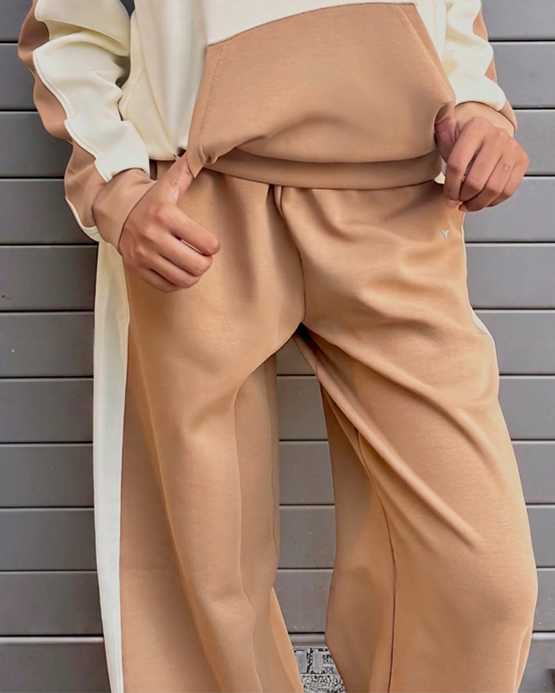 U & Me Pant - Beige and Brown