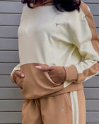 U & Me Hoodie - Beige and Brown