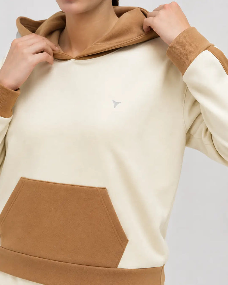 U & Me Hoodie - Beige and Brown