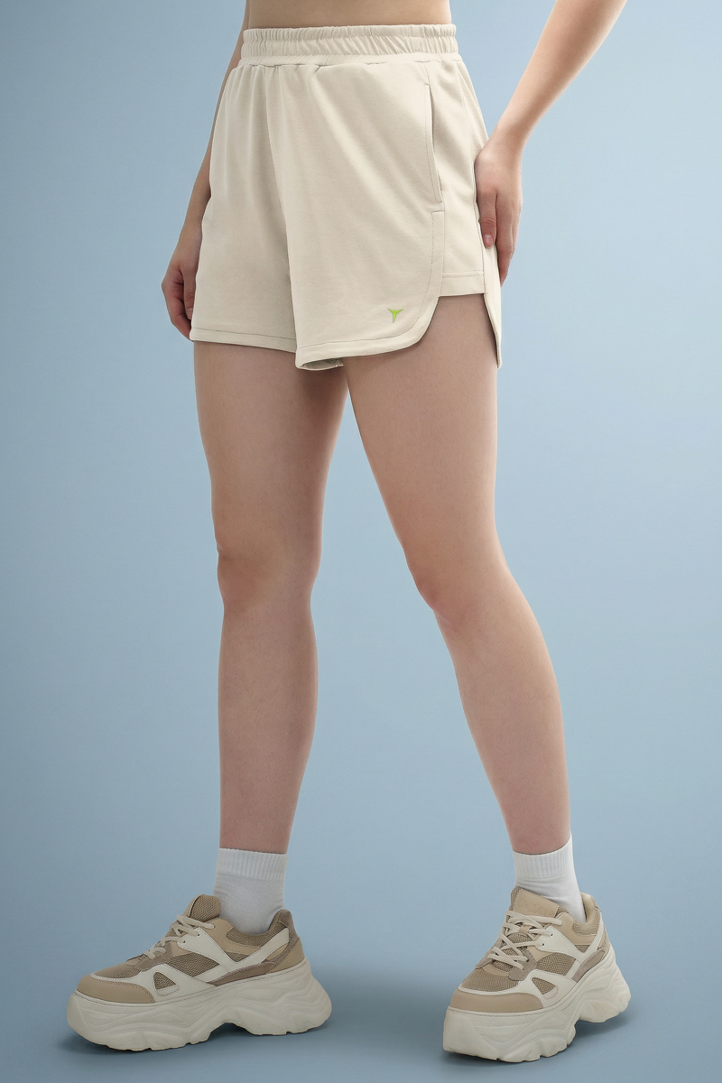Shine Shorts - Eggshell White