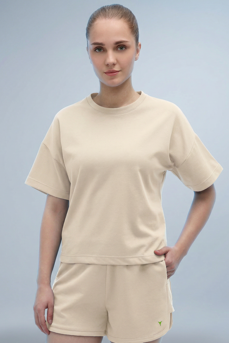 Shine Co-ord Set - Eggshell White